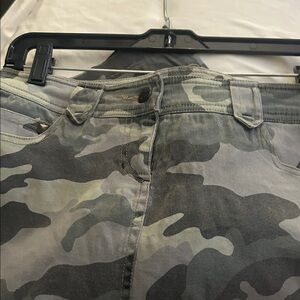 Matty M Camouflage Women's Jeans - Green and Gray